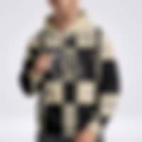 Burberry Check Print Hoodie with Equestrian Knight
