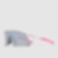 Injected Dunamis Evo Sunglasses Shiny Crystal Silver Mirror Eyewear