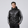 Three-Stripe Hooded Windbreaker Jacket