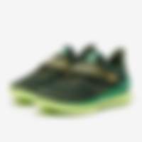 Curry Fox 1 Forest Green Classic Green Metallic Gold Trainers
