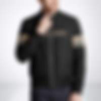 Check Detail Bomber Jacket
